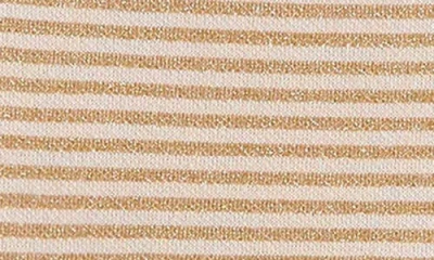 Mini Boden Kids' Metallic Stripe Tulle Skirt Dress In Brown