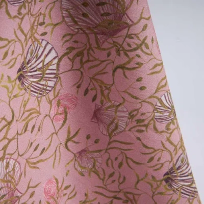 Sophie Williamson Design Tablecloth Mussels From Brussels In Pink