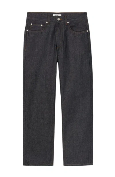 Sandro Regular Jeans In Raw Denim In Black