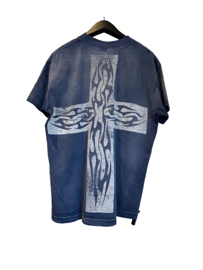 Hellstar Carry Your Cross T-shirt In Blue