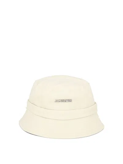 Jacquemus Gadjo Knotted Bucket Hat In Gold