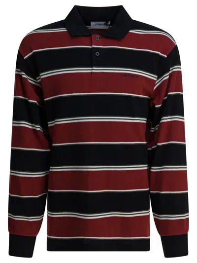 Carhartt Malone Long-sleeved Rugby Polo T-shirt In Multi