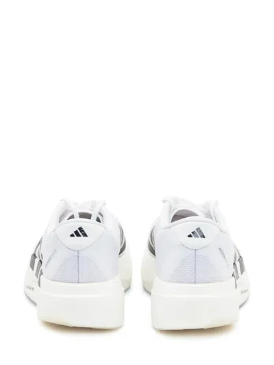 Adidas Originals Adidas Adizero Evo White Sneakers With Signature 3-stripes In Gray