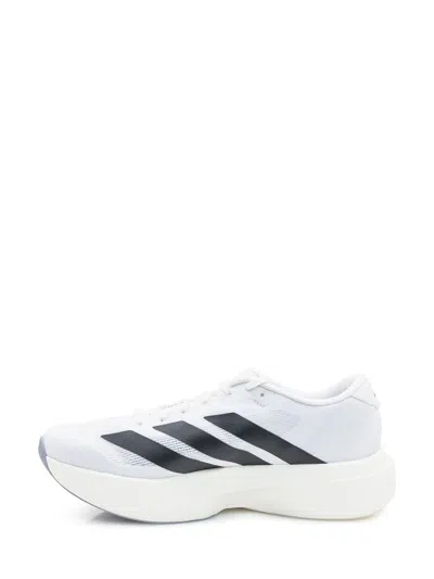 Adidas Originals Adidas Adizero Evo White Sneakers With Signature 3-stripes In Gray
