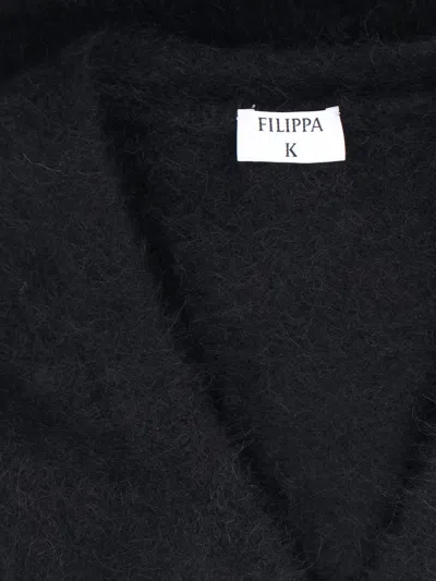 Filippa K Fluffy Cardigan In Black