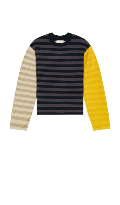 Honor The Gift Multi Stripe Crew Neck Sweater In Multi