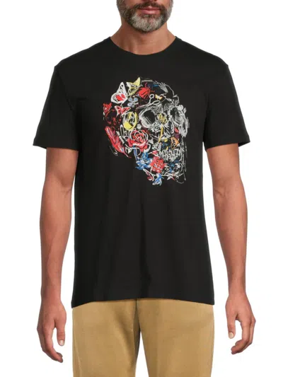 Alexander Mcqueen Mcqueen Men's Skull Cotton T-shirt In Black