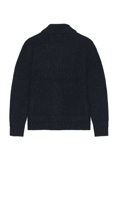 Schott Donegal Cardigan In Blue