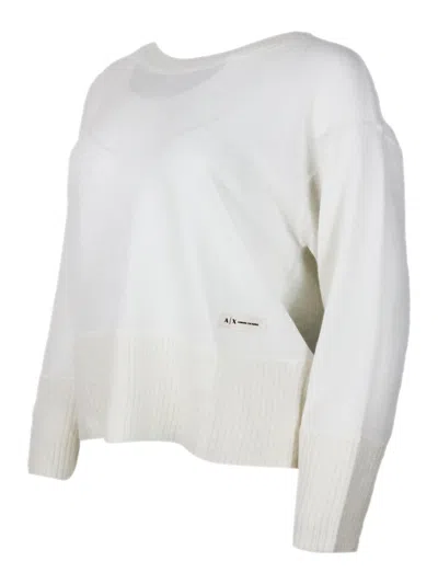Armani Exchange Sweaters In White