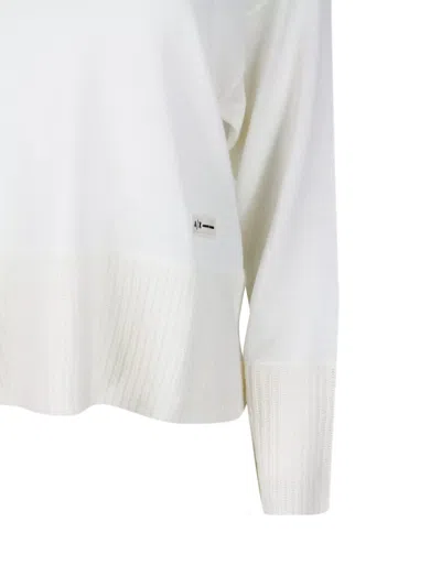 Armani Exchange Sweaters In White