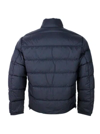 Armani Exchange Blue Polyester Jacket In Blue