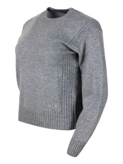 Armani Exchange Sweaters In Gray
