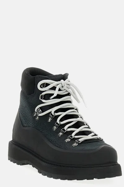 Diemme Roccia Vet Gomma Leather Boots In Black