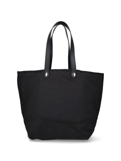 Vivienne Westwood Rectangular Tote Bag Top Handles In Black