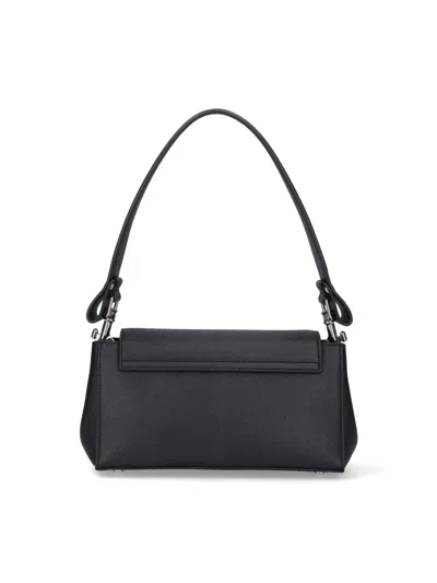 Vivienne Westwood Medium Black Smooth Shoulder Bag Hazel In Black