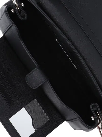 Vivienne Westwood Medium Black Smooth Shoulder Bag Hazel In Black