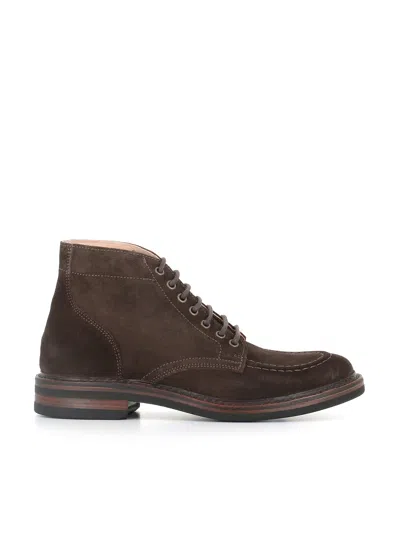 Astorflex Lace-up Boot Nuvoflex Rubber In Brown
