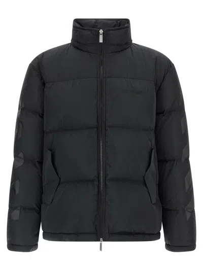 Off-white Diagonal Arrow Down Jacket In Black