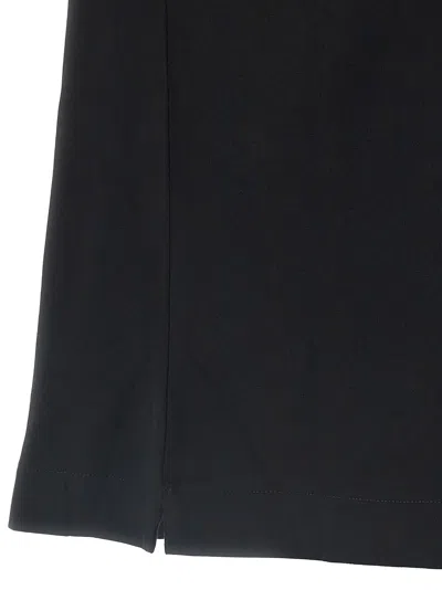 Off-white Oversized Black T-shirt With Contrasting Logo Print In Cotton