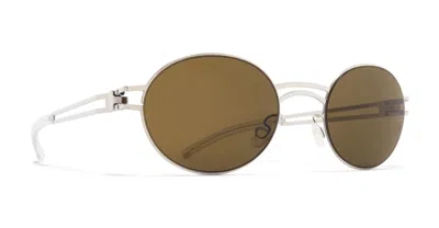 Mykita Dada051 Shiny Silver In Brown