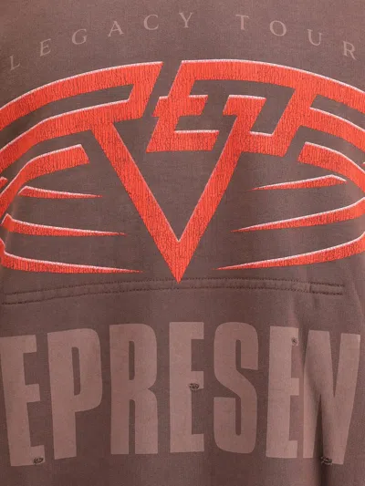 Represent Reversible Living Legacy Tour Sweatshirt In Black In Brown