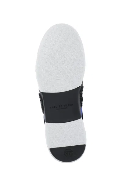 Philipp Plein Strass Embellished Low Top Sneakers In Blue