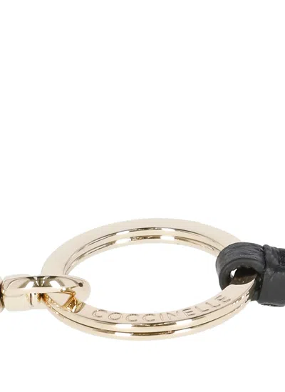 Coccinelle Charm Keychain In White