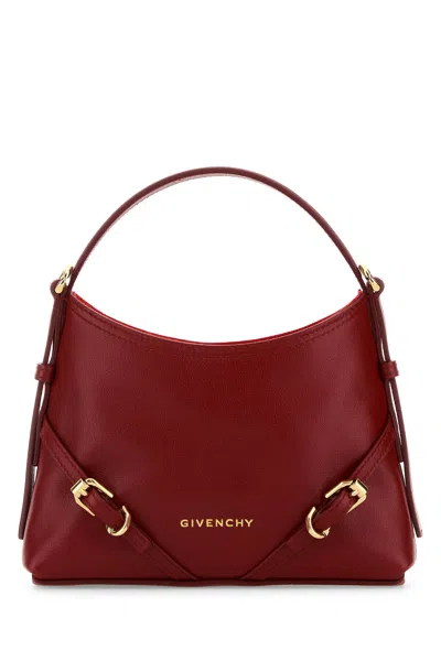 Givenchy Voyou Nano Shoulder Bag In Shiny Leather In Brown