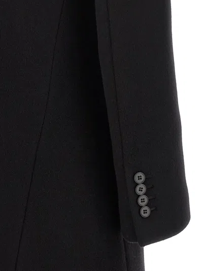 Alexander Mcqueen Wool And Cashmere Coat Coats And Trench Coats Black In Black