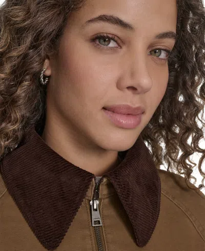 Levi's Women's Front Zipper Barn Jacket In Brown