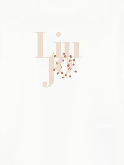 Liu •jo Logo-print T-shirt In Neutral