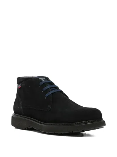 Callaghan Lace-up Suede Boots In Blue