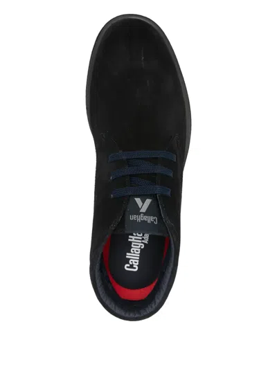 Callaghan Lace-up Suede Boots In Blue