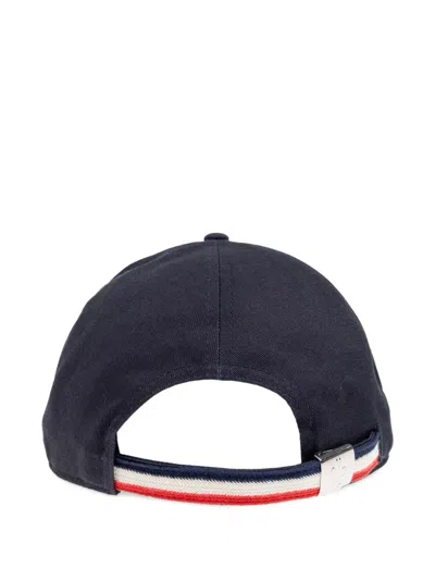 Moncler Logo-patch Cap In Blue