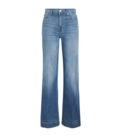 7 For All Mankind Modern Dojo Soho Flared Jeans In Blue