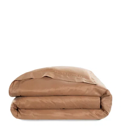 Hamam Alya Frame Super King Duvet Cover In Brown