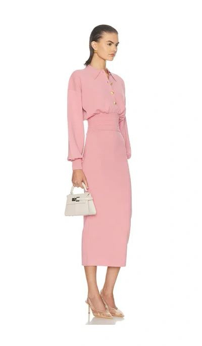 Helsa Hildie Polo Dress In Pink