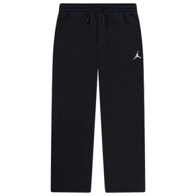 Jordan Boys   Brooklyn Open Hem Fleece Pants In Black