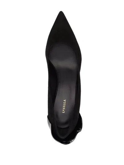Le Silla Deco Petalo Pumps In Black