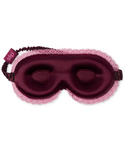 Slip Pure Silk Lovely Lashes Gift Set In Burgundy