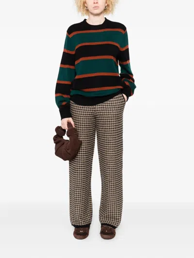 Guest In Residence Striped Crew-neck Sweater In Multi