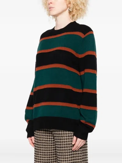 Guest In Residence Striped Crew-neck Sweater In Multi