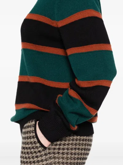 Guest In Residence Striped Crew-neck Sweater In Multi