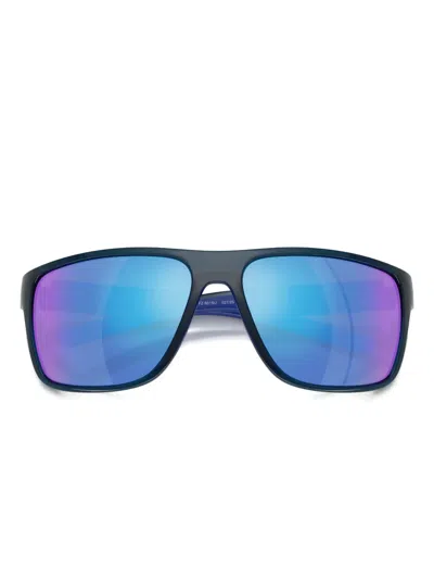 Scuderia Ferrari Rectangle-frame Sunglasses In Blue