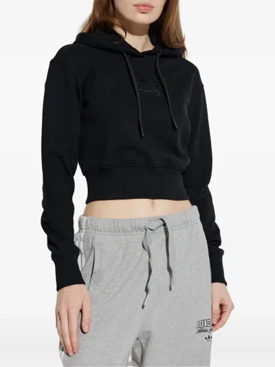 Versace Jeans Couture Logo-patch Hoodie In Black