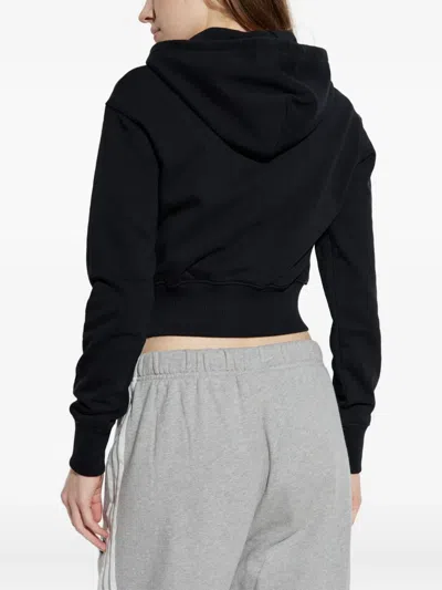 Versace Jeans Couture Logo-patch Hoodie In Black