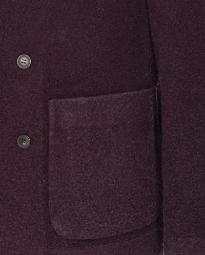 Circolo 1901 Textured Fabric Jacket Notched Lapel In Purple