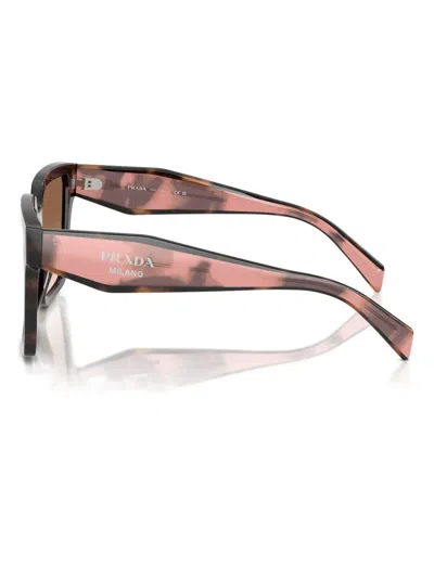 Prada Pr 24zs 23a0a6 56mm Womens Square Sunglasses In Brown