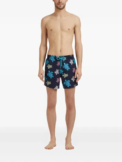 Vilebrequin Moorise Straight-leg Mid-length Printed Recycled Swim Shorts In Multi