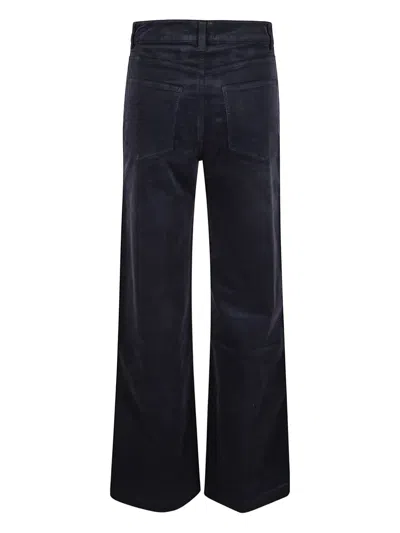 Paige Anessa Corduroy Jeans 31 With Stitch Utility Pockets Navy In Blue